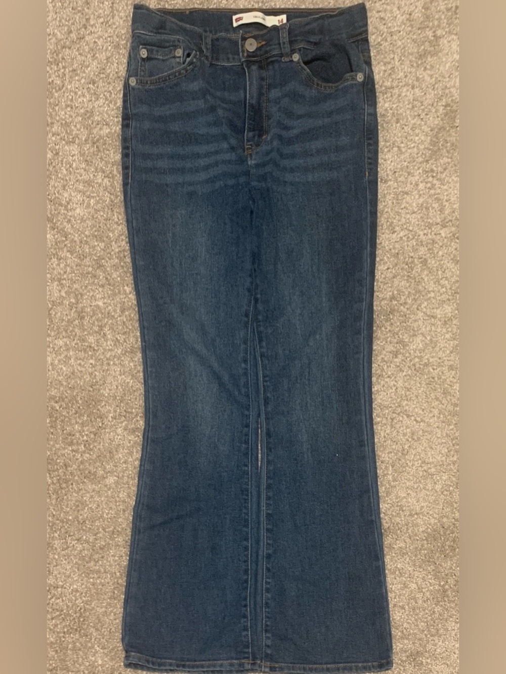 Big Girls 14 Levi's Dark Blue Flare Jeans